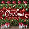 New Year Banner Decorative Design Christmas Party Banner Event Decoration Candy Cane Design Seasonal Decor For Christmas Party