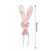 Chair Ribbons Easter Cute Props Rabbit Ear Design Chair Decoration For Party With Elastic Straps For Home Restaurant Furnitures