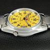 REFURBISHED SEIKO 5 AUTOMATIC VINTAGE JAPAN MENS YELLOW DIAL WATCH a446128-1
