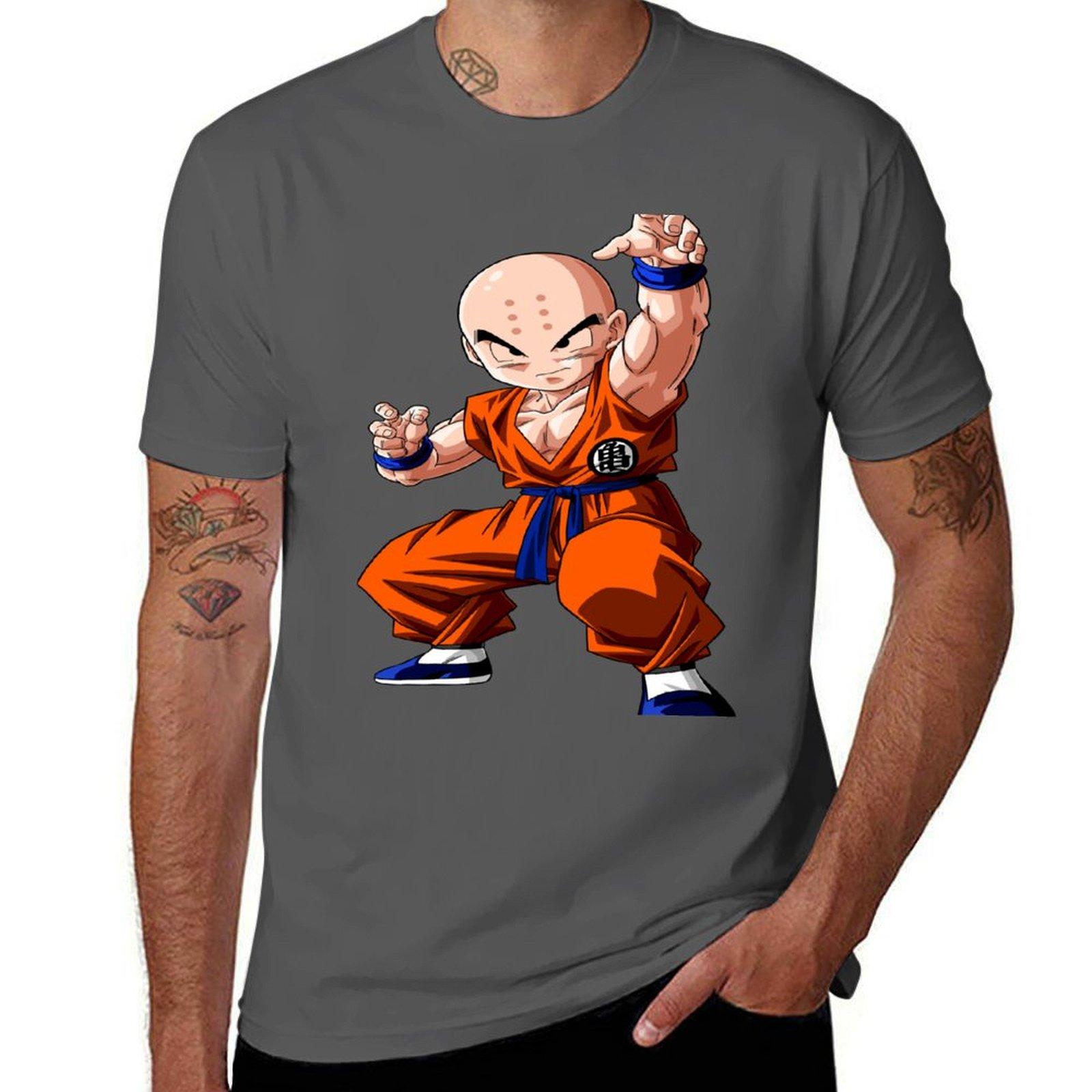 

Krillin T-Shirt oversized sublime shirts graphic Aesthetic clothing mens white t shirts 4XL