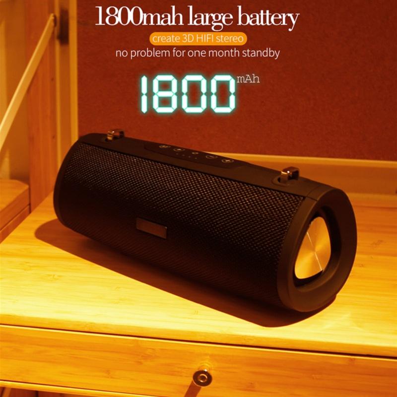 Bluetooth Speaker Portable Outdoor Loudspeaker Wireless Mini Column 3D 10W Stereo Music Surround Support TF Card