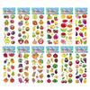 12 Sheets/Pack Kids Stickers Toy Creative Cute Seabed Animals Fishes PVC Sticker for DIY Scrapbooking Diary Phone Stickers