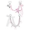 Contemporary Acrylic Bead Bowknot Purse Pendant Multifunctional Backpack Phone Charm Decorative Gift