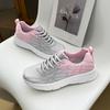 Women's Lightweight Sneakers Breathable Outdoor Running Sports Shoes Lace Up Shoes