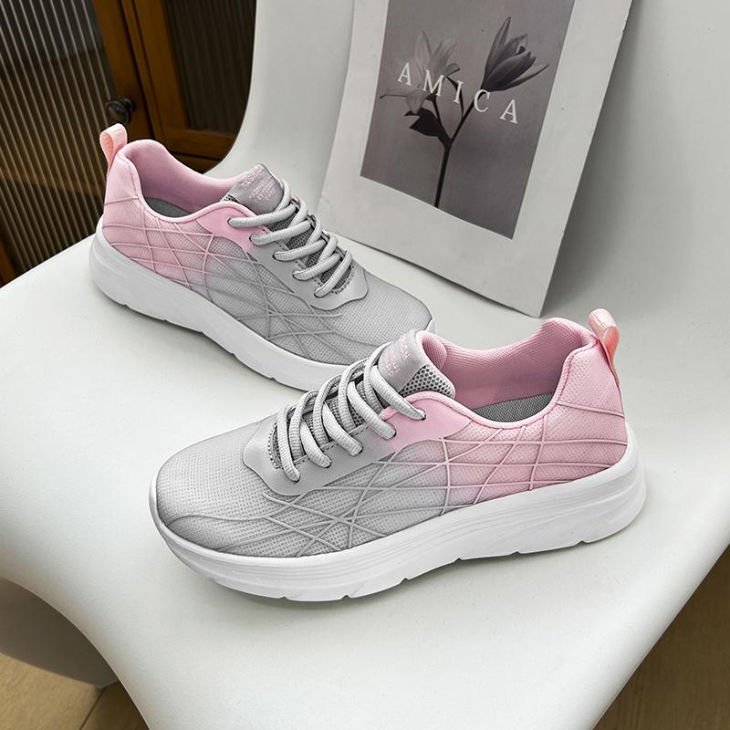 Women's Lightweight Sneakers Breathable Outdoor Running Sports Shoes Lace Up Shoes