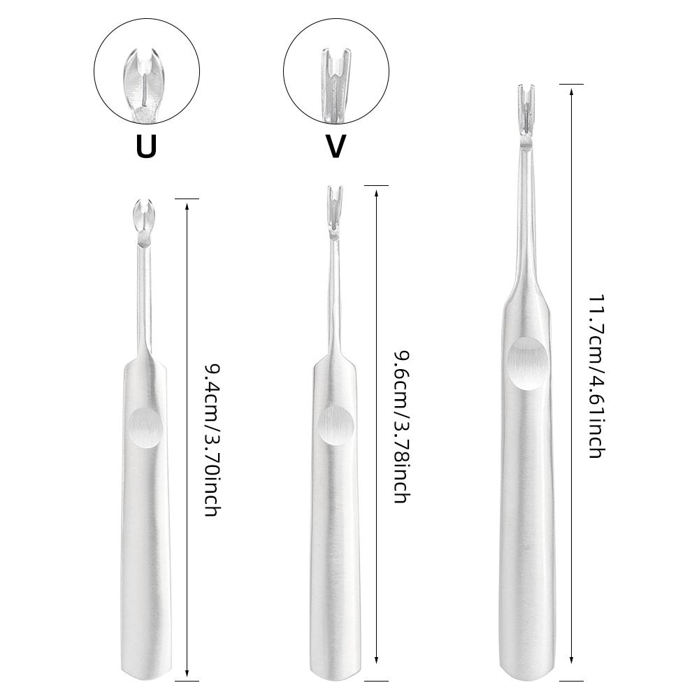 1 Set Premium Edelstahl Lederhandwerk Schlitzwerkzeug Set - Rillstichel, V & U-Form Hohleisen, Kantenabschrägungs Messer, DIY Stanzwerkzeuge