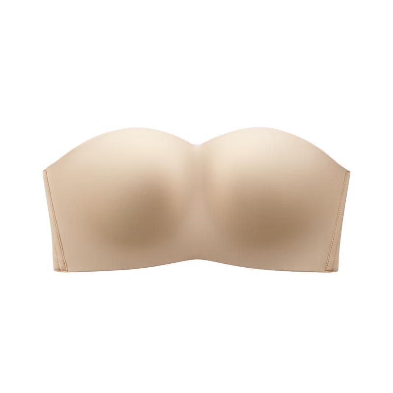 Women s Seamless Strapless Bandeau Bra XL телесный