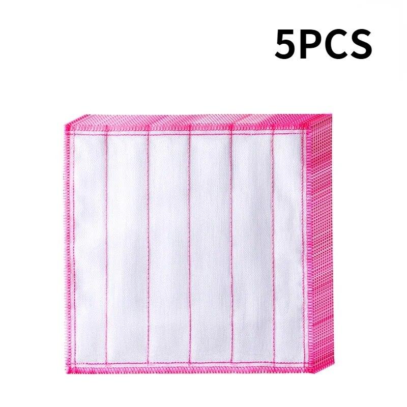 Anti-Oil Kitchen Towel 8 Layers Microfiber Kitchen Cleaning Cloth Absorbent Scouring Pad Thicken Kitchen Daily Dish Towel 30cm
