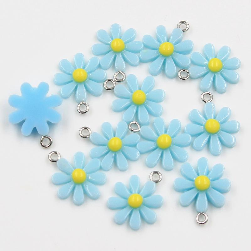 30Pcs Charms Flower Sunflower Daisy 20X16Mm Pendant Crafts Making Findings Handmade Jewelry Diy For Earrings Necklace