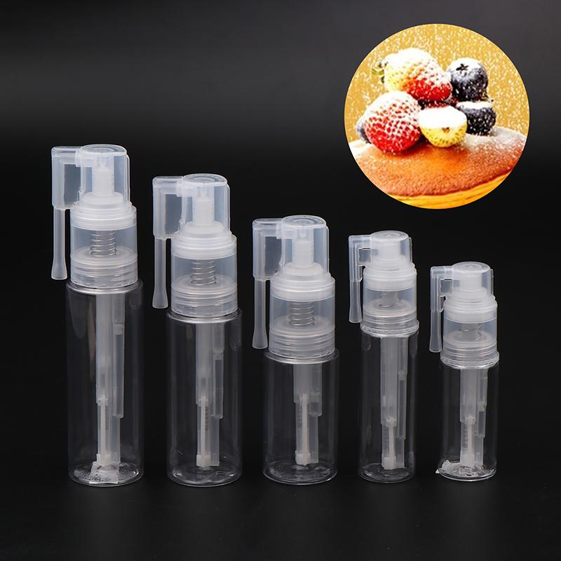 18/25/35/50/60ML Błyszczący Atomizer Pusty Wielokrotnego Użytku Przenośny Atomizator na Suchy Proszek Do Dekoracji Ciast Fondant