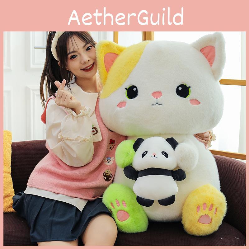 Adorable Cute Bear Plush Toy Fluffy Stuffed Animal Pillow Soft Cushion Gift For Girls