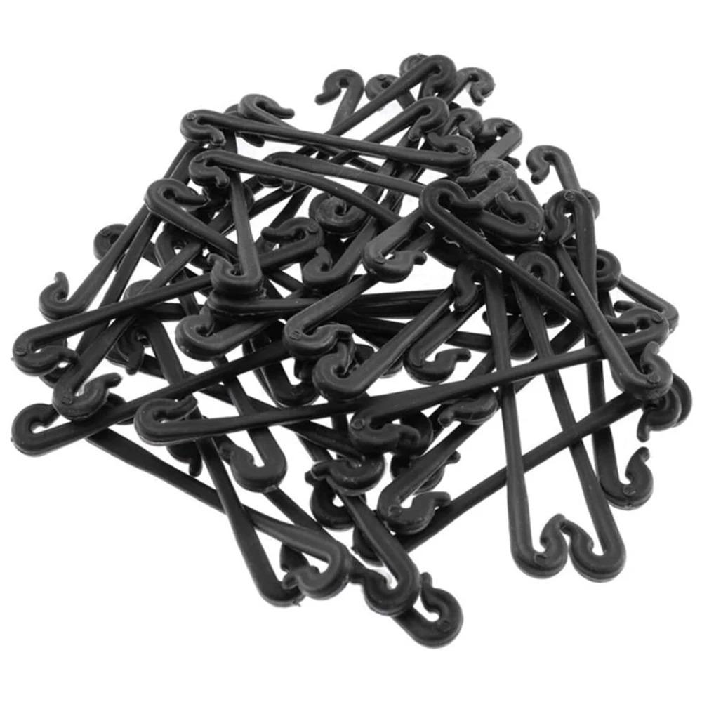 

50pcs/lot Plastic Vines Clip Fastener Tied Buckles Set, Garden Plant Clips Vegetables Fixed Hook Plant Locks for Flower Vine