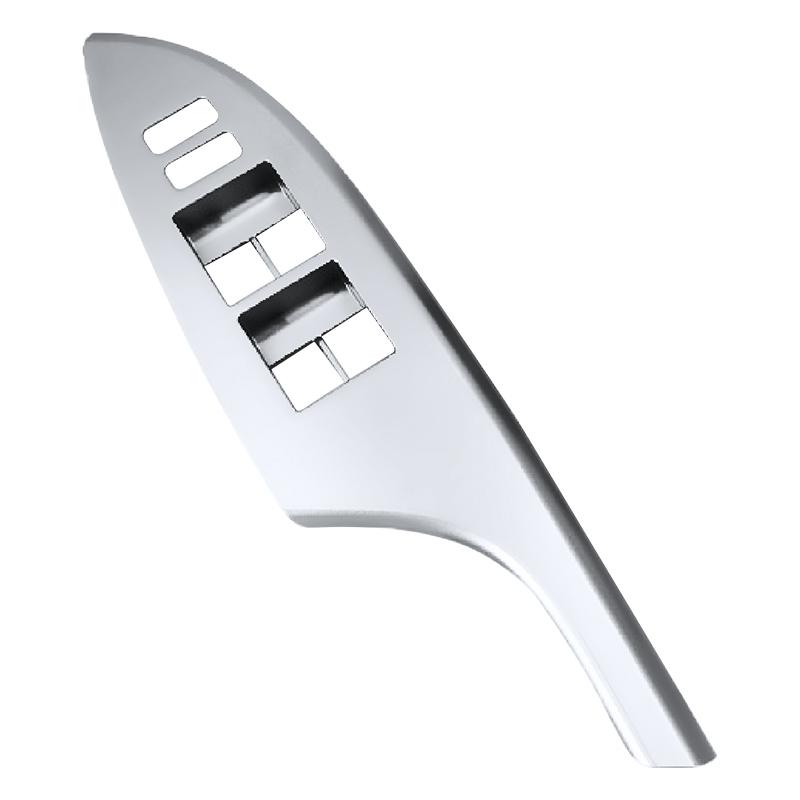 Car Front Left Master Power Window Switch Bezel Trim  For Toyota Corolla 2009 2010 2011 2012 2013 Switch Button Cover Trim серебряный