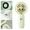 Handheld Fan Cartoon Panda Design Mini Portable USB Rechargeable Fan with Hanging Buckle Lightweight Quiet Motor Multiple Wind Speeds Cooling Fan