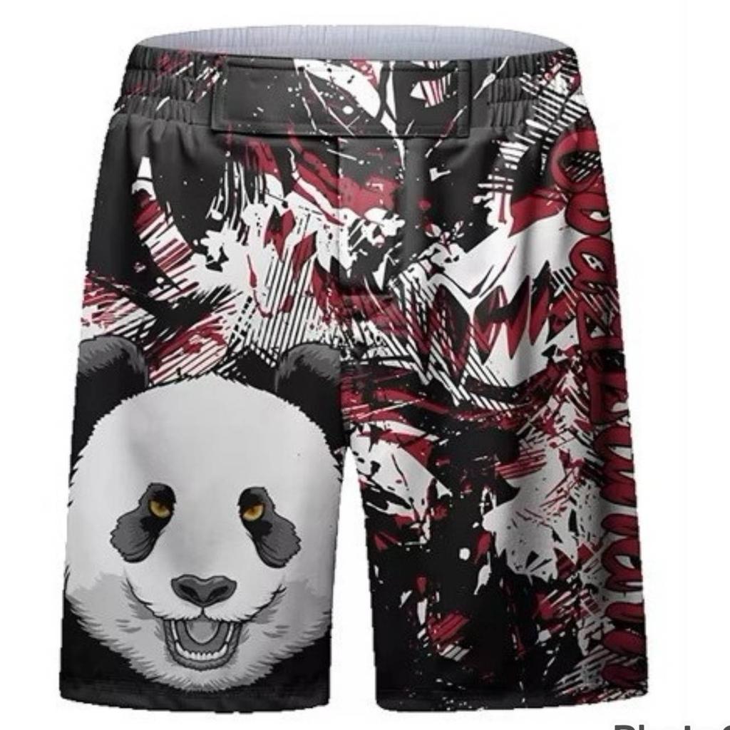 Kickboxen MMA Muay Thai Boxen Fitness Shorts Druck Kampfsport Kämpfen Schnelltrocknend Elastischer Bund Trainingshose Unisex Männer Frauen Kampf UFC