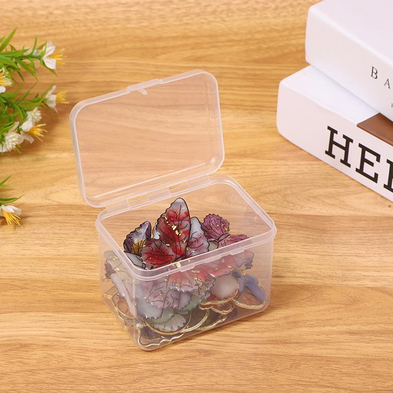 6 Pcs Clear Plastic Storage Boxes, Transparent Organizer Containers For Home, Office & Kitchen Small Items