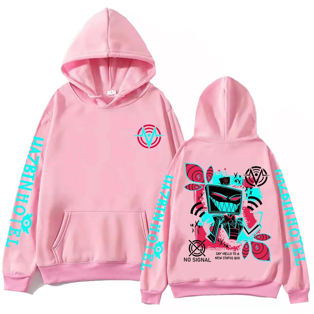 Sudadera con Capucha Estampada de Vox del Hotel Hazbin para Hombre y Mujer Harajuku Pullover Tops Sudadera