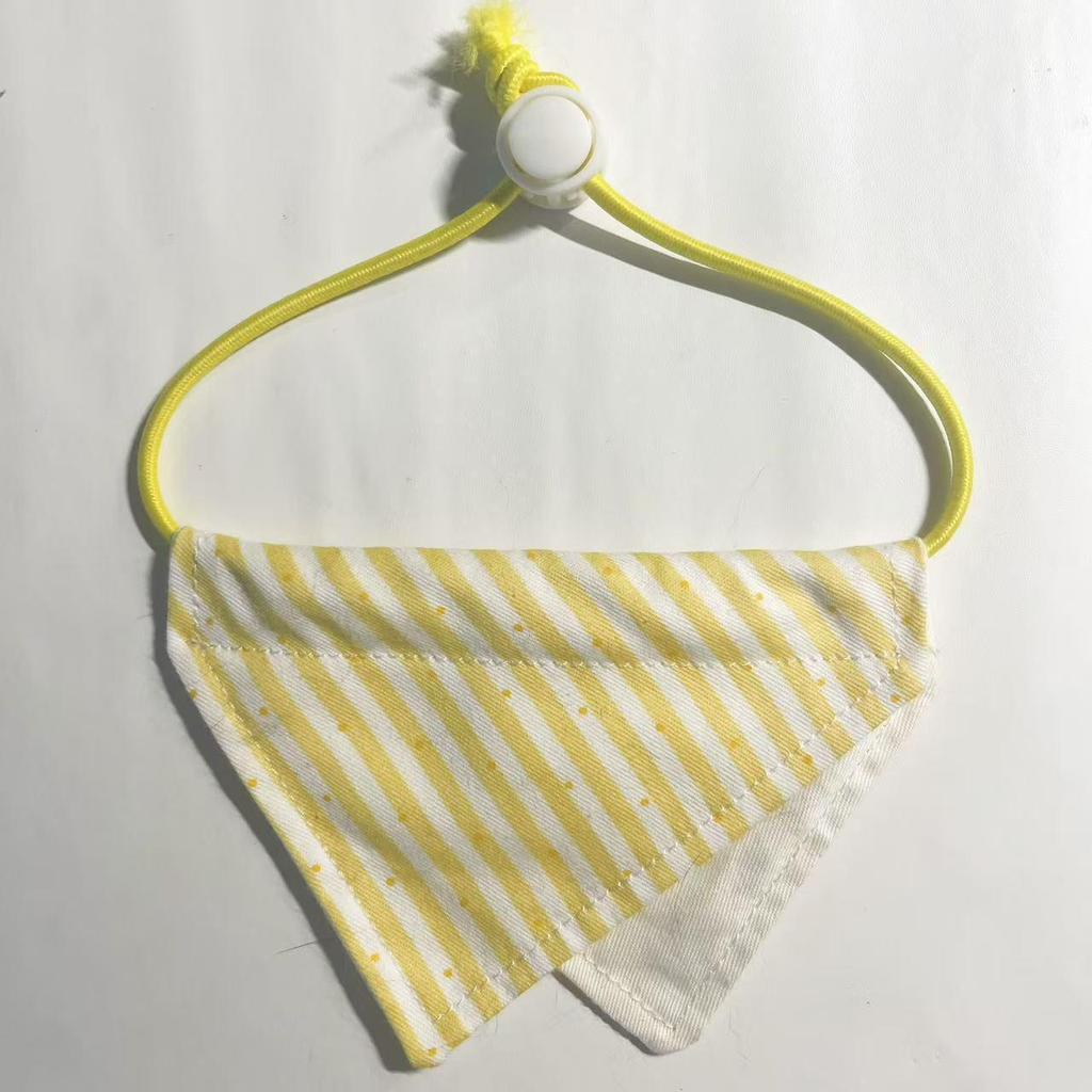 Pet Dribble Bib Drawstring Neckerchief Triangle Scarf for Cats & Small Dogs