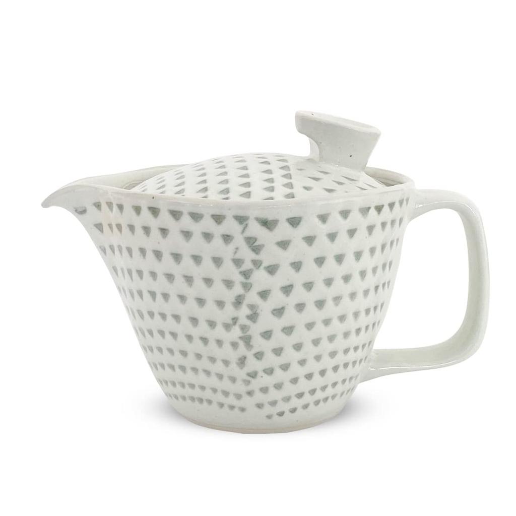 Made in with Tea for One to Two Powdered Iron with Kanna Microwave and Dishwasher Safe J-kitchens Hasami-yaki Teapot, Japan, Strainer, 240ml, Large,