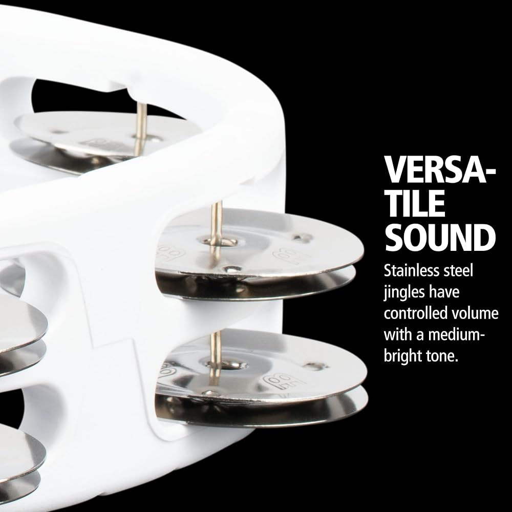 MEINL Percussion Headliner Series Mountable ABS Tambourine HTMT2WH [Official Japanese Product]