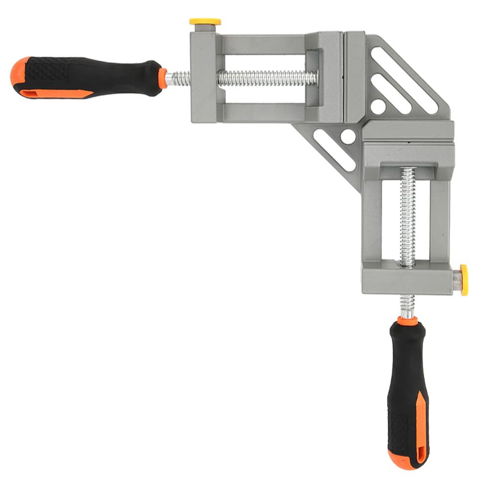 Right Angle Clamp Aluminum Alloy Double Handle 90 degrees  for Woodworking Fixture Hardware Accessories