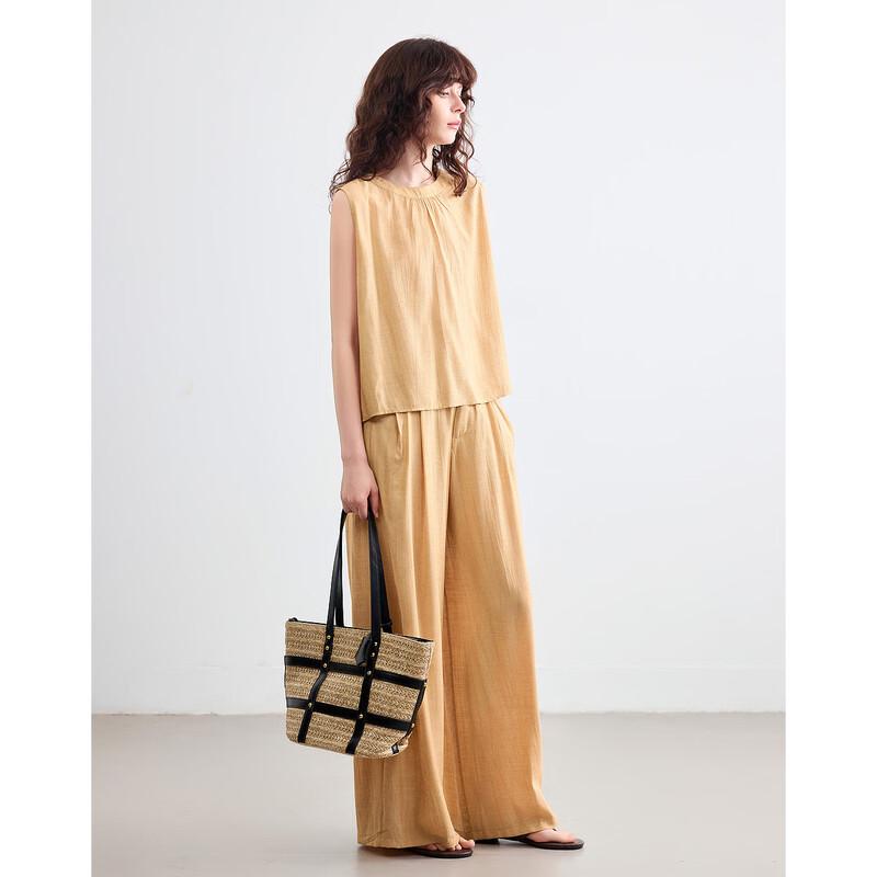 Demana Murray Series Women's Summer Print Sleeveless Top & Wide-Leg Pants Set