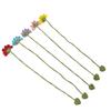 5Pcs Handmade Crochet Bookmarks Floral Book Page Clip Book Page Divider for Kid Student Book Lover Reading Accessories