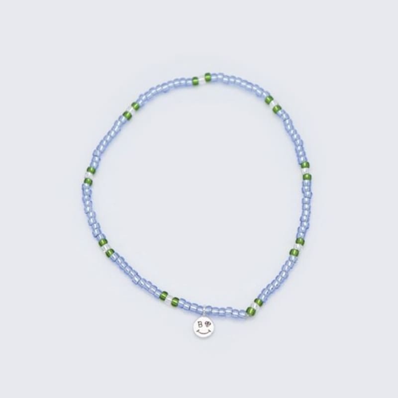 BONBEAU Mini Smile Charm Clear Color Beads Bracelet