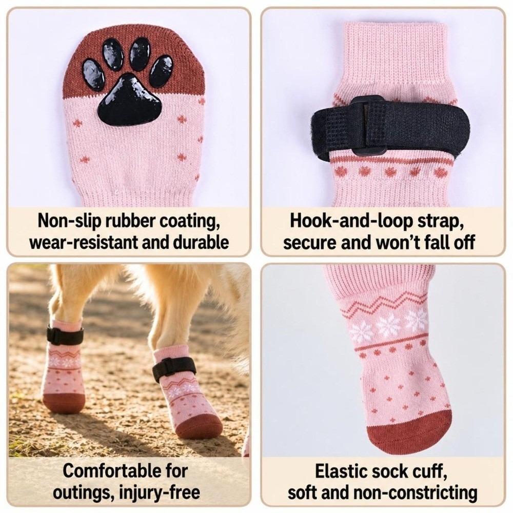 1 Set Breathable Puppy Sock Anti Slip Pet Sock Durable Dog Sock  Summer Wear