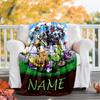 Customizable Plants vs. Zombies Throw Blanket – Personalized Name, All-Season Cozy Snug Blanket, Machine Washable, Personalized Blanket