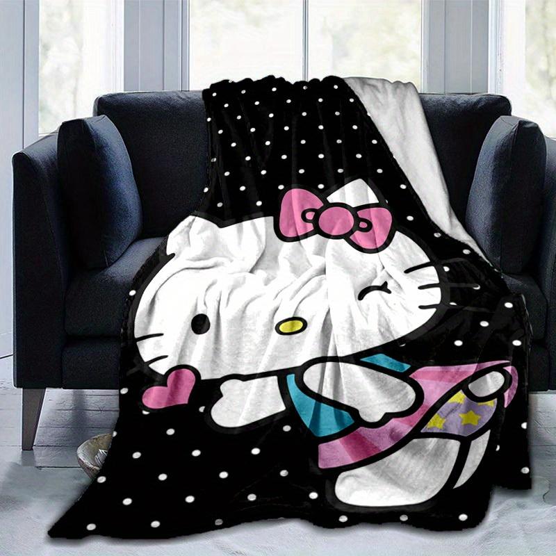 1pc. Hello Kitty Cute Cartoon Print Blanket - Perfect for Home, Office, Outdoor Use, Gift Idea, Suitable for All Seasonsz041718