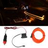 DC 12V Orange Light Glowing Wire Car Vehicle Cold Light   Cigarette Lighter Drive(2 Meters)