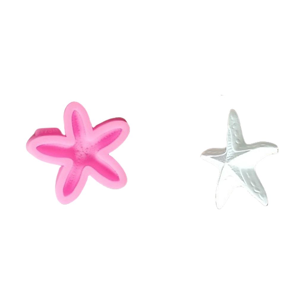 Starfish Silicone Candle Molds for Candle Soap Making Sea Creature Themed Gypsum Silicone Molds for Home Decoration