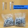 50Pcs Carbon Steel Expansion Screws Concrete Wall Anchors Expansion Bolt Fastener Pipe Drilling Plug Easy To Use