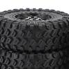 Ongwan RC Wheel Tires, Rubber, Durable, for Remote Control Cars, Compatible with MN82 LC79, Enhanced Traction, Stylish Design, Easy Installation (Blac