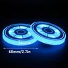 2PCS LED Car Cup Holder Light  3 Mode 7 Color Conversion  Rechargeable Cup Holder With Brightness And Vibration Sensors  Cool Car Accessories  Gaming