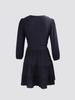 Elegant V-Neck Plain Color Versatile Women's Dress for Street Style