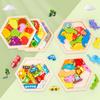 Wooden Jigsaw Puzzle Kids Toy Cartoon Dinosaur Animal Wood Puzzles Game Baby Montessori Educational Toys For Children