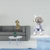 Nordic Art Astronaut Knight Resin Figurine Abstract Sculpture Ornament for Desk Cabinet Office Table