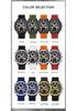 SANDA 9077 Night Light LED Men's Electronic Watch New Fashionable Men's Electronic Watch Multifunctional Sports Waterproof