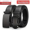 Herren Hochwertiger Weiches Leder Automatik Schnalle Gürtel für Freizeitjeans