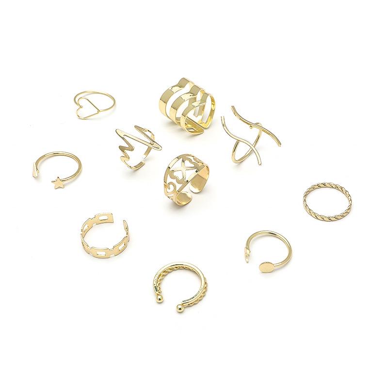 Trendy Women's Rings - Niche Design with a Fashionable, Luxurious, and Cool Style. Index Finger Ring Set.