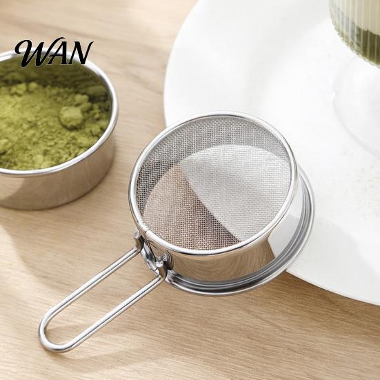 Flour Sifter Small Stainless Steel Fine Mesh Sieve for Cocoa Powder Handheld Sugar Egg Liquid Filter Home Kitchen Baking