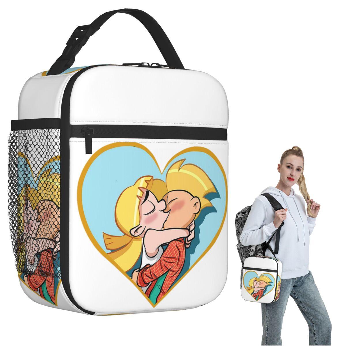 Hey Arnold Helga Pataki Cartoon Insulated Lunch Bag for Women Kids Portable Food Boxes Thermal Lunch Box Tote One Size