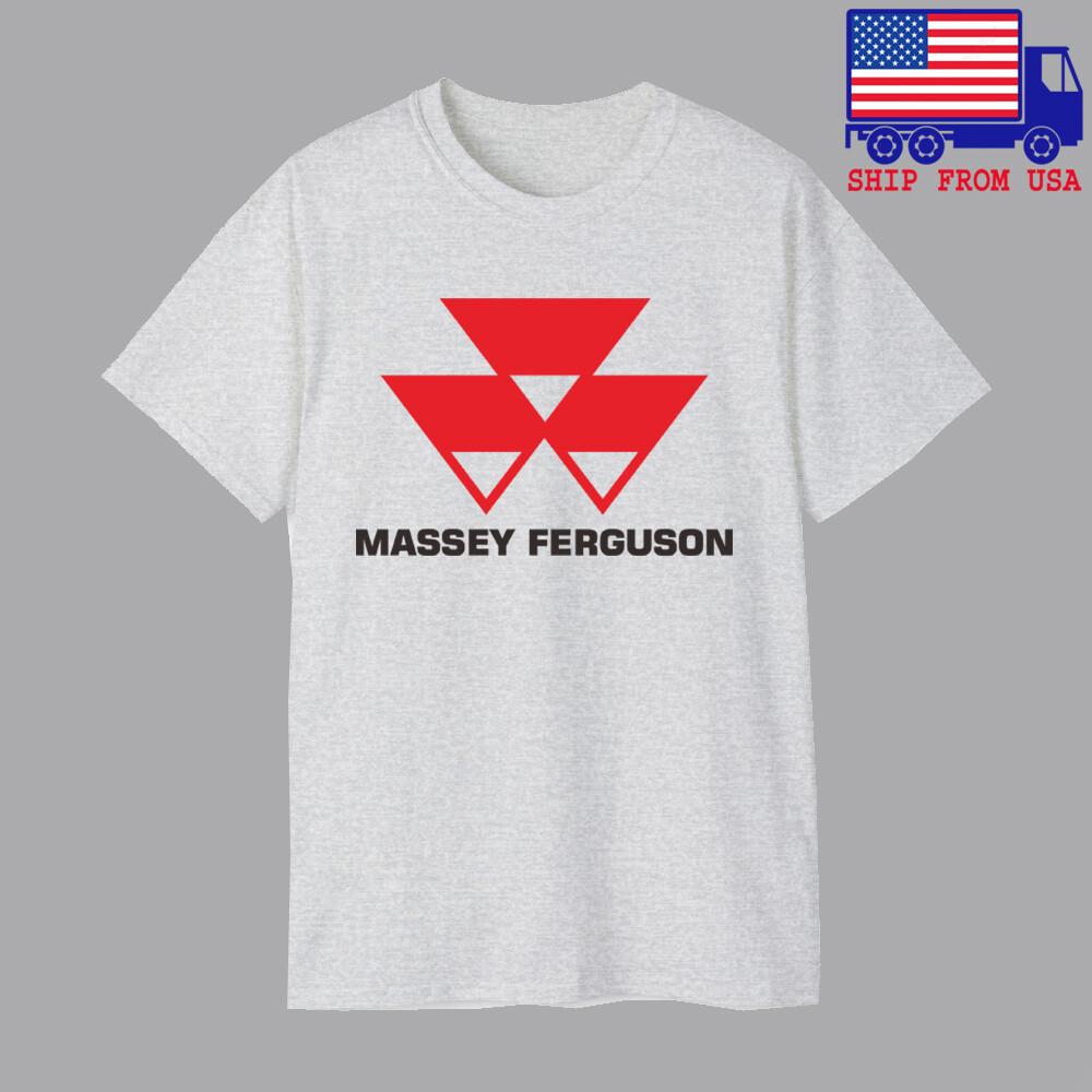 Massey Ferguson Tractor Men#039;s Grey Size S5XL Unisex T-Shirt L