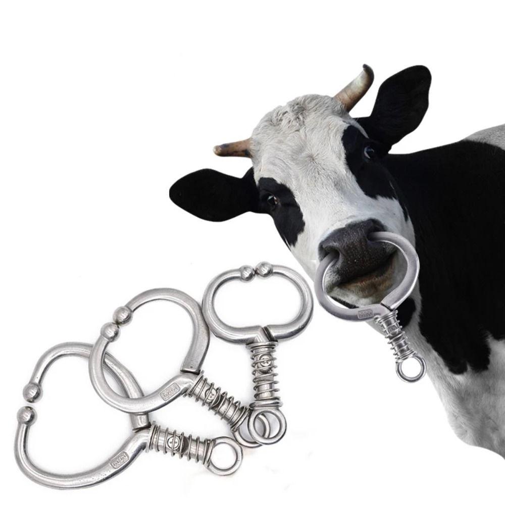 Anti Rust Cattle Nose Ring Stainless Steel Livestock Nose Pliers Bull Nose Clamp  Pet Products