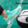 Pantofi de baschet pentru copii Li Ning Logo Letter Antiderapanți Rezistenți la uzură Suport Low-Top Pantofi de baschet pentru copii Verde Apă-Clară YKBU075-5
