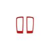 2pcs Red Carbon Fiber Car Rear Row Reading Light Sticker For Panamera 2010-2016