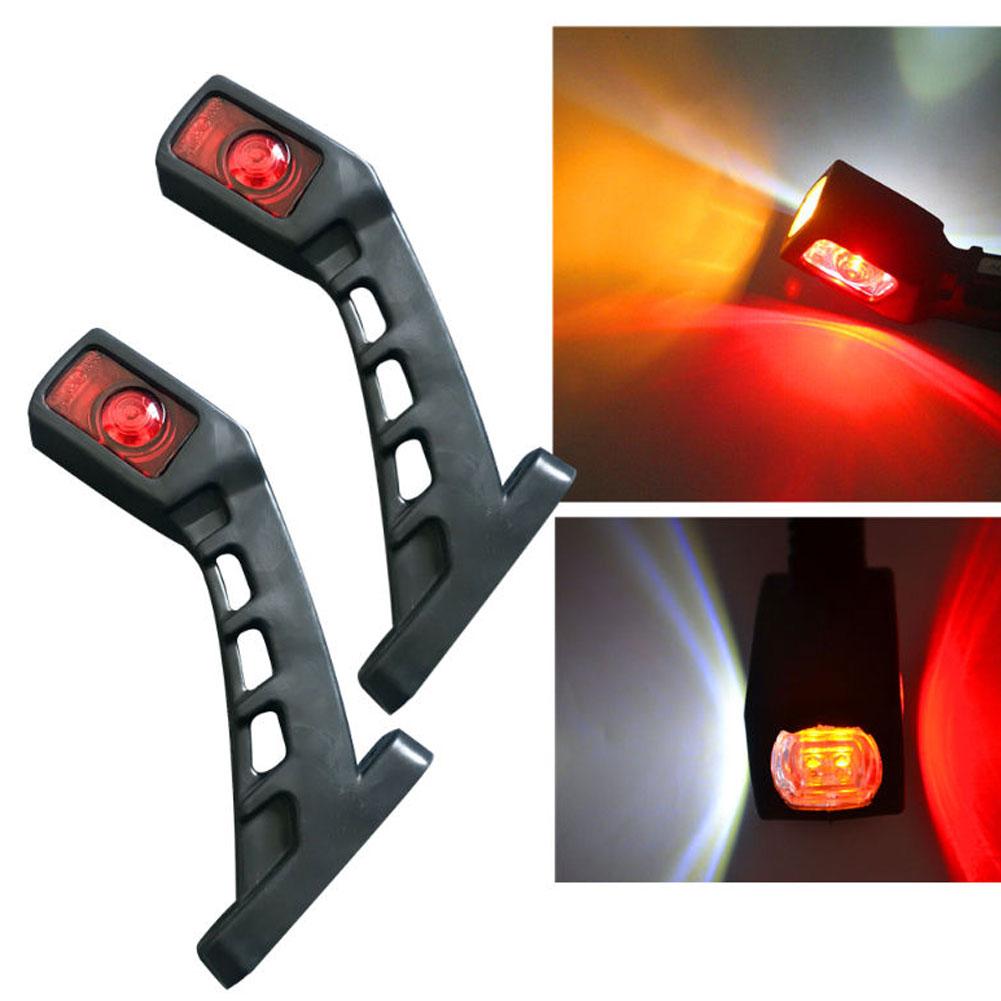 12/24V LED Side Marker Light - White Red Yellow Indicator Lamp For Trailer Truck Van Lorry, Multi-Functional Trailer Side I L8D1