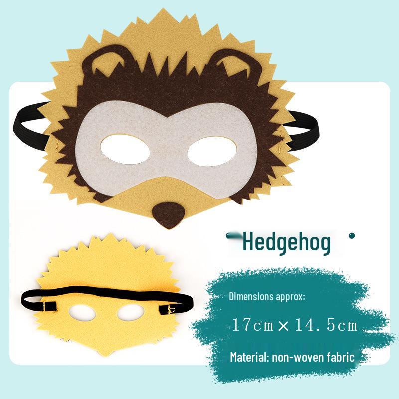Children's Day Animal Masks: Frog & Tiger Cartoon Eye Masks for Kindergarten Performances